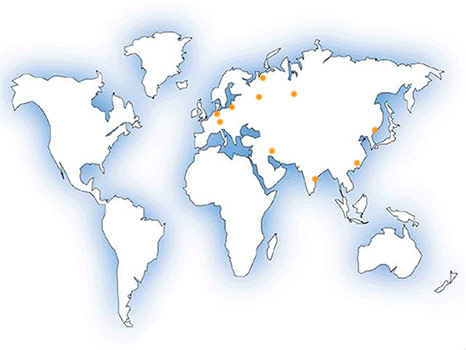 Карта мира: краны Группы компаний Кениг